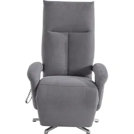 sit&more TV-Sessel SIT & MORE "Tycoon mit Kopfteilverstellung und 360 Drehfunktion", grau, B:74cm H:112cm T:82cm, 90%Polyester, 10%Polyamid, Sessel, wahlweise manuell oder elektrischer Funktion, auch mit Akku (kabellos)