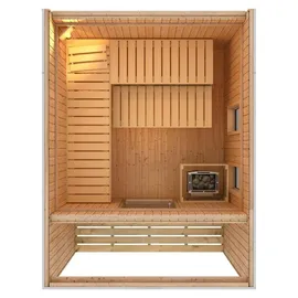 Karibu Laguna inkl. 9 kW Ofen + ext. Steuerung + Dachkranz