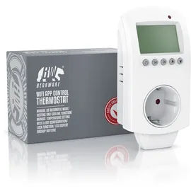 Bearware WLAN Thermostat Steckdose - Steckdosenthermostat - WiFi Smart Life, TUYA - für Heizgeräte - mit Share-Funktion - 5°-35°C