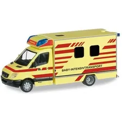 HERPA 091565 1:87 Mercedes-Benz Sprinter Fahrtec Baby-Intensivtransport 