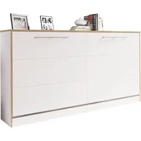 VCM Schrankbett, Wandklappbett Lattenrost 90x200 cm
