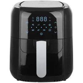 EMERIO AF-123544.7 5.5L 1400W Airfryer, digital, 1400 Watt Schwarz mit 5.5 Liter Fassungsvermögen