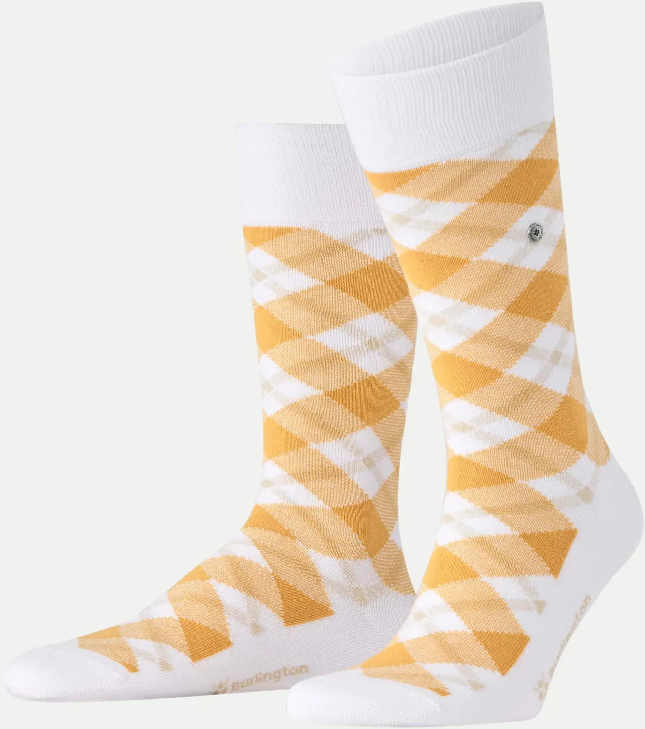 Socken Tartan Gelb 40-46