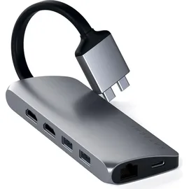 Satechi Dual Multimedia Adapter - Schwarz