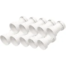 ILLU Fassung E-27 Schraubgewinde - weiß - max 40W für H05RNH2-F1,5 und 2,5 - 10e...