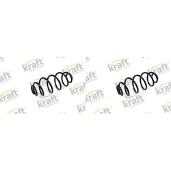 2x Kraft Fahrwerksfeder Federn Satz Hinten Passend Für Renault Espace: Fahrwerksfeder Dakatec: 300166 Dakatec: 300355 Kraft Automotive: 4030111 Kraft