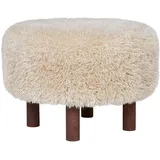House Nordic Pouf Inverness Polyester 50 x 33 x 50 cm Braun