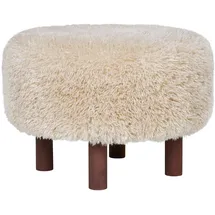 House Nordic Pouf Inverness Polyester 50 x 33 x 50 cm Braun