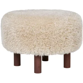 House Nordic Pouf Inverness Polyester 50 x 33 x 50 cm Braun