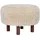 House Nordic Pouf Inverness Polyester 50 x 33 x 50 cm Braun
