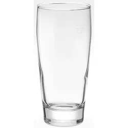 Bierglas VAN WELL "Willybecher", transparent, B:6cm H:13,5cm Ø:6cm, Glas, Trinkgefäße, 0,2 L, geeicht, spülmaschinenfest, Gastronomiequalität, 12-tlg.