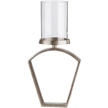 Gilde Windlicht Nostro Aluminium Beige