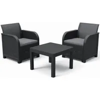 Keter Terrassenset Rosalie Lounge Set Sitzgruppe Balkonset Gartenmöbel NEU