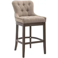 CLP Barhocker Lakewood Stoff, Antik-dunkel taupe