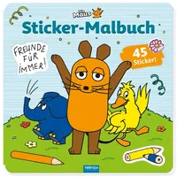 Trötsch Verlag Trötsch Die Maus Stickermalbuch Malbuch mit Stickern