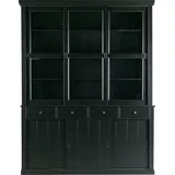 Woood Buffetschrank Lagos aus Kiefernholz, schwarz