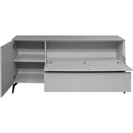 Mäusbacher Imola Lowboard 1 Stk. 120 cm Grau Glas/Metall/Spanplatte