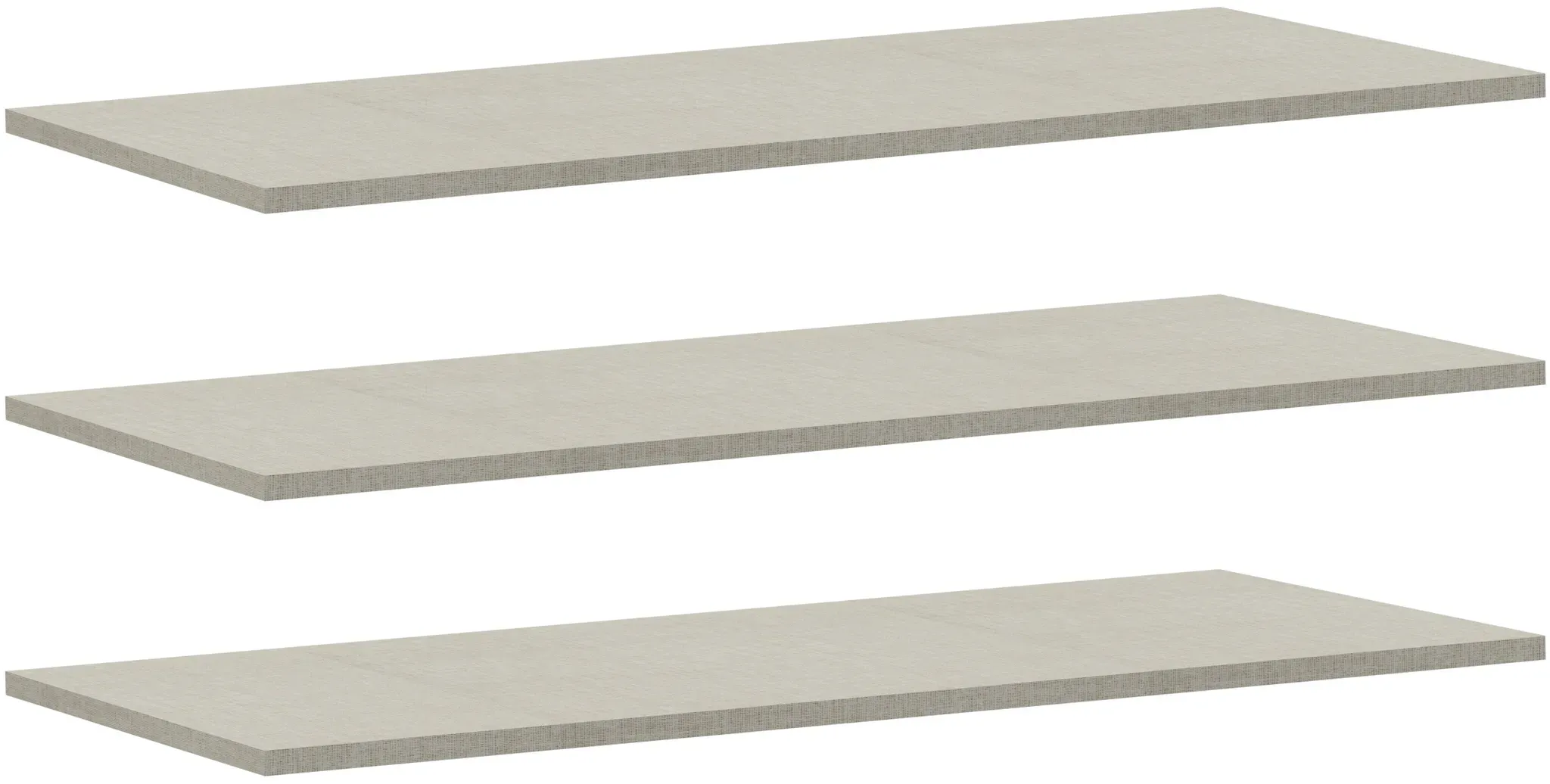 Einlegeboden FORTE, grau (textilstruktur grau), B:87,1cm H:42cm T:1,5cm, Holzwerkstoff, Einlegeböden, Einlegeboden, 3er Set, optional bestellbar