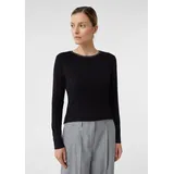 Comma, Langarmshirt Schwarz 46