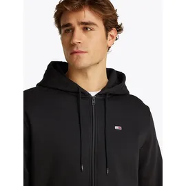 Tommy Hilfiger TJM Reg S Flag Zip Fleece Thru Kapuzenjacke Herren Schwarz XL