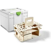 Festool Systainer SYS3 HWZ M 337 mit Holzeinsatz grün 39,60 x 29,60 x 33,70 cm