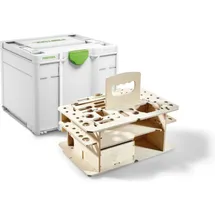 Festool Systainer SYS3 HWZ M 337 mit Holzeinsatz grün 39,60 x 29,60 x 33,70 cm