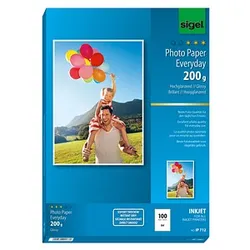 SIGEL Fotopapier IP712 DIN A4 hochglänzend 200 g/qm 100 Blatt