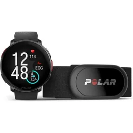 Polar Vantage V3 BT 47 mm Aluminiumgehäuse schwarz Silikonarmband blau L