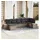 vidaXL Gartensofa-Set 8-tlg. grau