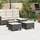 vidaXL Gartenhocker mit Kissen 55 x 55 x 36 cm schwarz 2 St.