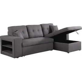 habitat garten Eckcouch Grau 3-Sitzer