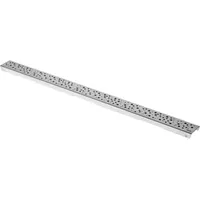 TECE Designrost drops gerade, 100 cm, Edelstahl gebürstet