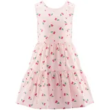 happy girls Sommerkleid HAPPY GIRLS, Mädchen, Gr. 128, N-Gr, rose, Web, Obermaterial: 100% Baumwolle. Futter: 100% Baumwolle, bedruckt, Basic knieumspielend, Rundhals, Kleider Sommerkleid, mit breiten Trägern und Smokeinsatz im Rücken