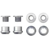 Wolf Tooth Kettenblattschrauben 6 mm Raw Silver