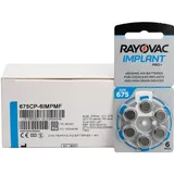 60x Rayovac Hörgerätebatterien 675 Cochlear Implantat Batterien PR44 Implant Pro