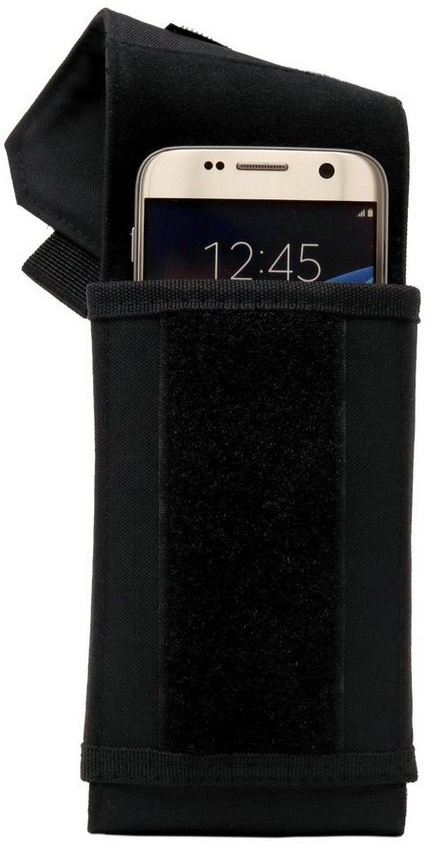 Clakit Clip Schultergurt Klemmhalterung + Tasche, Smartphones bis 8,5 x 16 cm Smartphone-Halterung, (Smartphones bis 8,5 x 16 cm) schwarz