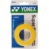 YONEX Overgrip Super Grap 3er, Gelb, 0196000121400000