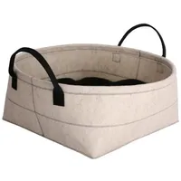 D&D Katzenkorb Monique Filz weiß weiß