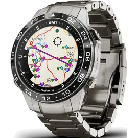 Garmin MARQ Gen2 Aviator Titaniumarmband silber