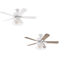Westinghouse Deckenventilator mit Fernbedienung dimmbare LED Lampe Barnett Weiß