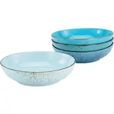 CreaTable Schale Poke Bowl 4tlg. Steinzeug Blau