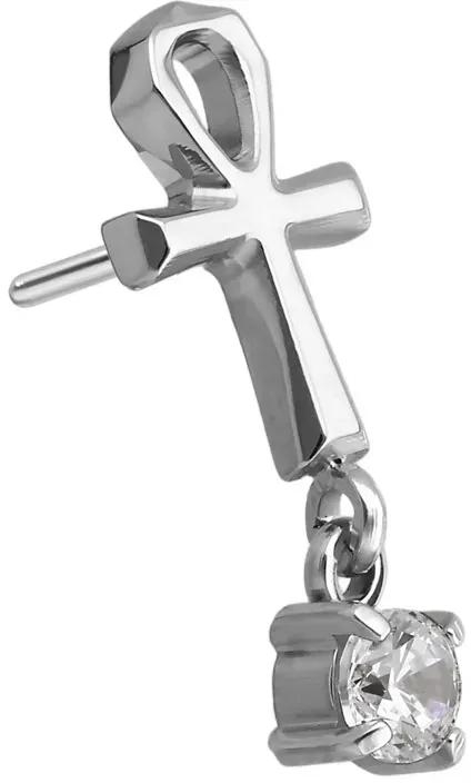 Titan Aufsatz mit Push Pin ANKH + KRISTALL