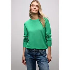 STREET ONE Basic Pullover Grün 42