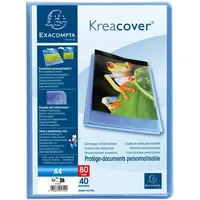 Exacompta 5742E 10er Pack Sichtmappe KreaCover Chromaline aus Kunststoff