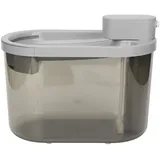 Pssopp 2200ml Katzen Wasserbrunnen Leiser Intelligenter Kabelloser Haustier Wasserbrunnen Haustier Trinkbrunnen Spender für Katzen und Hunde (Grau)
