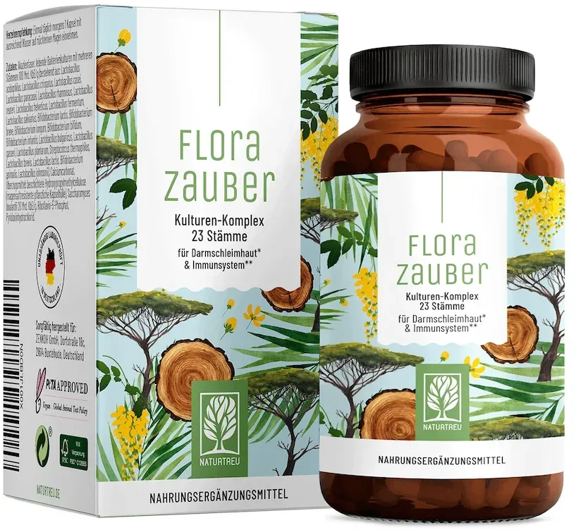 Naturtreu Kulturen-Komplex für den Darm* - Florazauber - NATURTREU® Darmflora & Probiotika 22,53 g