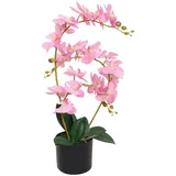 furnicato Künstliche Orchidee mit Topf 65 cm Rosa
