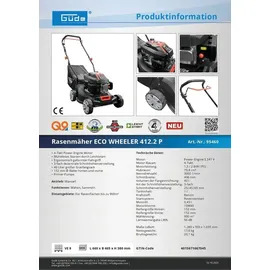 Güde ECO WHEELER 412.2 P 2 PS