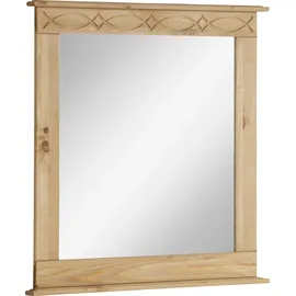 Home Affaire Spiegel HOME AFFAIRE "Indra", beige (natur), B:63cm H:78,4cm T:4cm, Glas, Spiegel, Rahmen aus massiver Kiefer