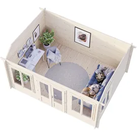 Palmako Claudia Pentroof 4 x 3 m Grau